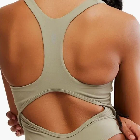 Free-people Women's Green and Khaki Bodysuit - Picture 3 of 7